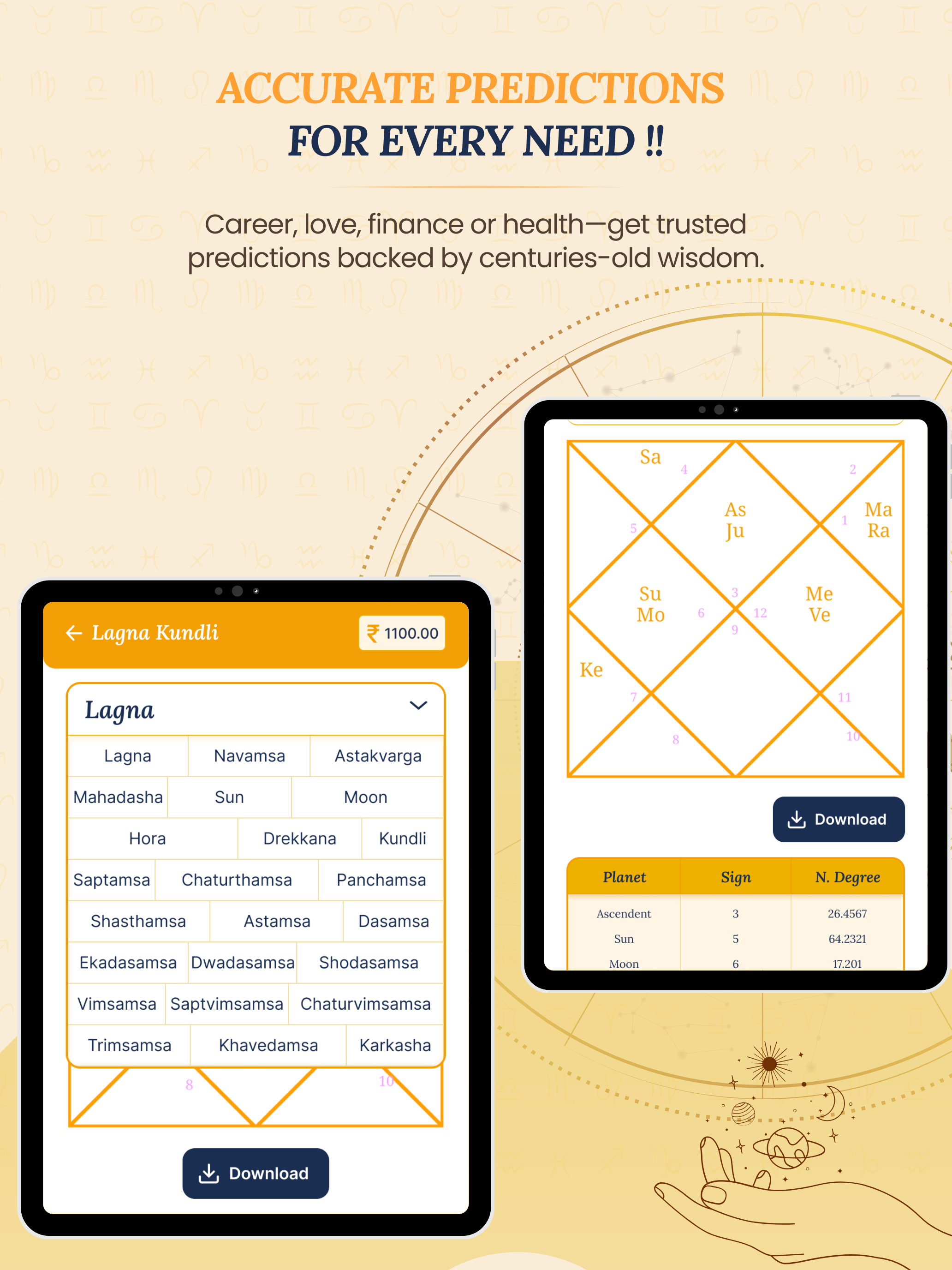 Astrology, tarot, numerology and more in one app